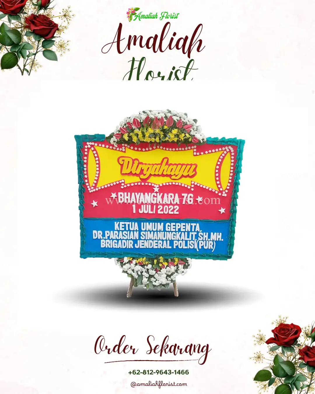 Papan Bunga HUT Ulang Tahun Melinggih Kelod